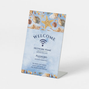 Signe De Table Mot de passe Internet WiFi Summer Sea Beach House