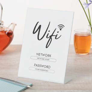 Signe De Table Mot de passe Wifi Réseau Moderne