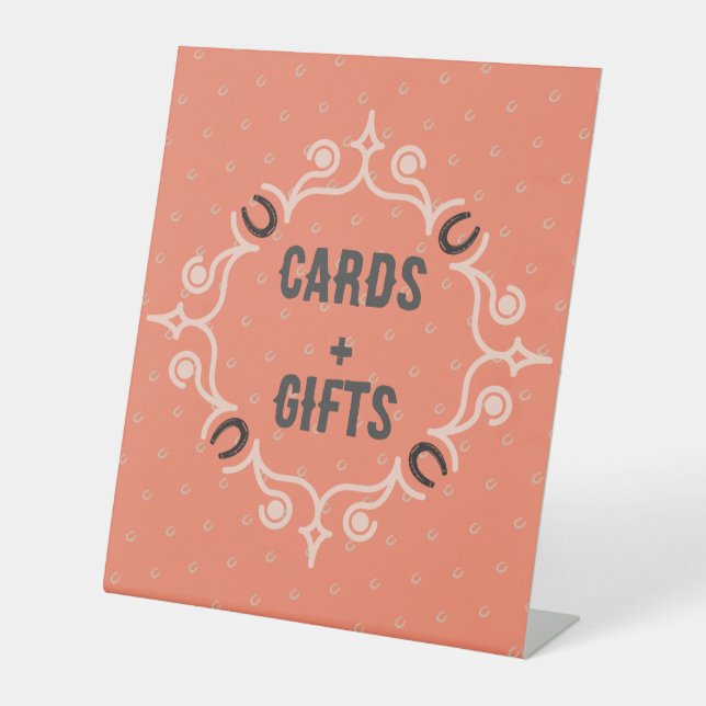 Signe De Table Motif équestre Lucky Horseshoe (Recto)