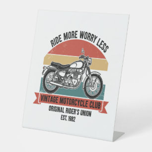 Signe De Table Moto Club Est vintage. 1982