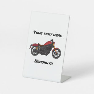 Signe De Table moto de style croiseur cool