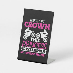 Signe De Table Motocross Dirt Bike Girl