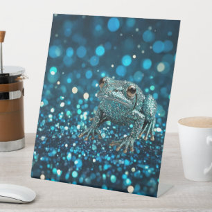 Signe De Table Mystique de la grenouille de Bleu Dimentée sur le