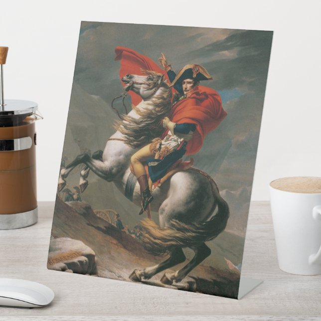 Signe De Table Napoléon à cheval, bataille du col Saint-Bernard (In SItu)