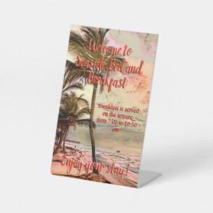 Signe De Table Nautical Beachside Chambres d'hôte Informations d'