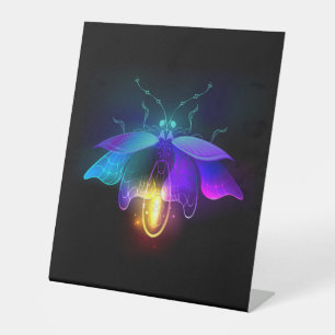 Signe De Table Neon Firefly sur noir