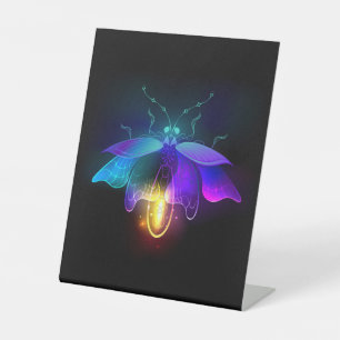 Signe De Table Neon Firefly sur noir