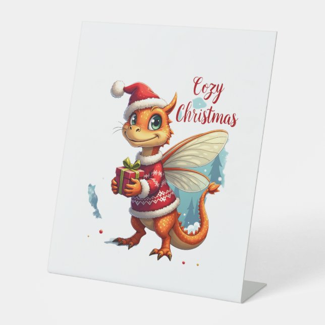 Signe De Table Noël des libellules confortables (Recto)