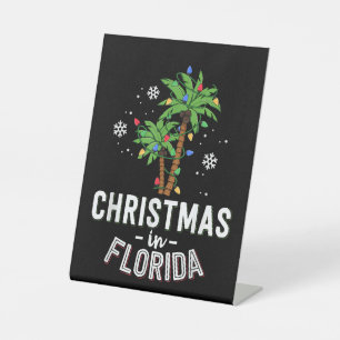 Signe De Table Noël En Floride Pont Les Palmiers Famille Va