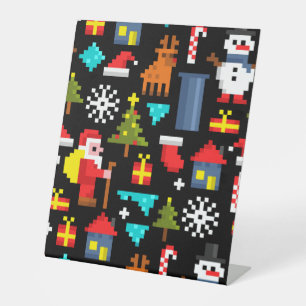 Signe De Table Noël Pixel