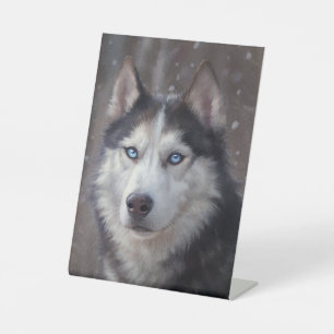 Signe De Table Noël sibérien Husky