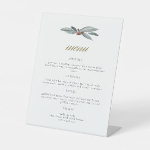 Signe De Table NOEL Winter Berry Christmas Holiday Menu Mariage