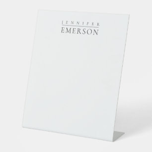 Signe De Table Noir blanc minimaliste moderne simple 