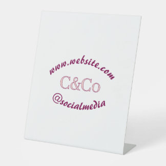 Signe De Table nom du logo lettre entreprise médias sociaux site