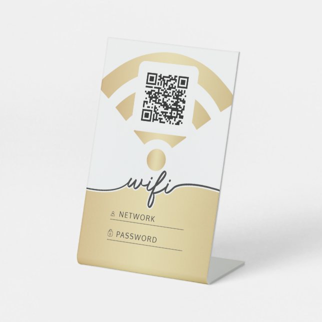 Signe De Table Nom et mot de passe Wifi (Recto)