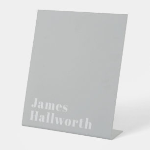 Signe De Table Nom minimaliste moderne rétro (ou autre texte)