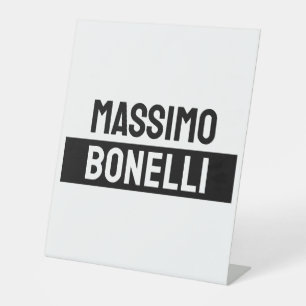 Signe De Table Nom propre minimaliste moderne simple noir blanc