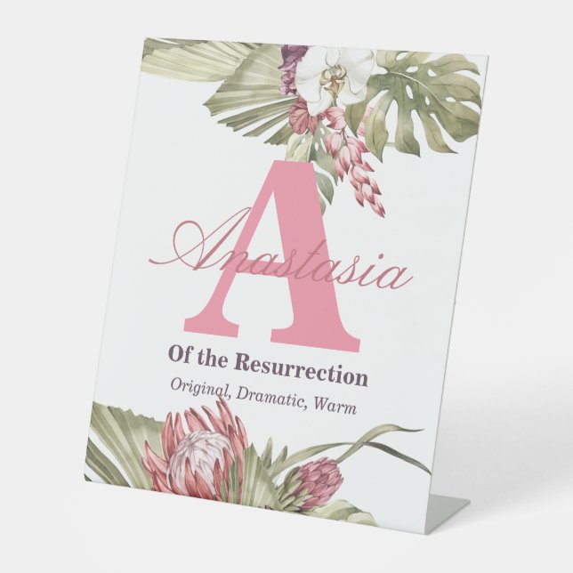 Signe De Table Nom Signification de Anastasia (Recto)