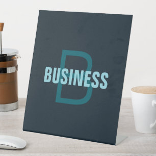 Signe De Table Nom simple en gras personnalisable en monogramme