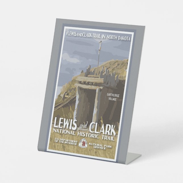 Signe De Table North Dakota, Lewis et Clark Trail, (Recto)