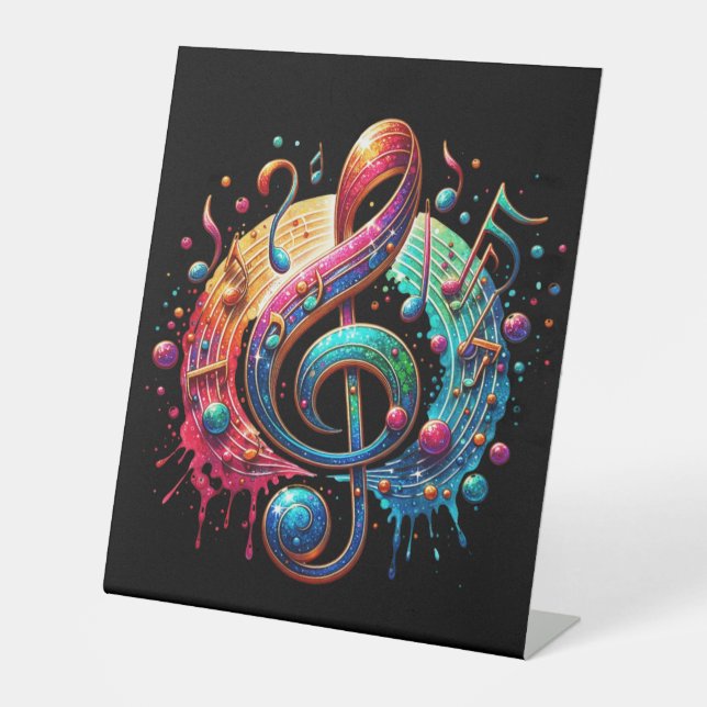Signe De Table Note musicale d'un design exceptionnel (Recto)