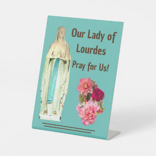 Signe De Table Notre Dame de Lourdes