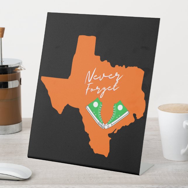 Signe De Table N'Oubliez Jamais Uvalde Tribute (In SItu)