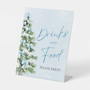 Signe De Table Nourriture et boissons pour l'arbre de Noël aux ru