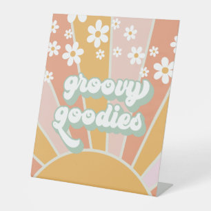 Signe De Table Nourriture Rétro Sunshine Groovy Goodies