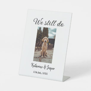 Signe De Table Nous faisons toujours mariage couple animal photo
