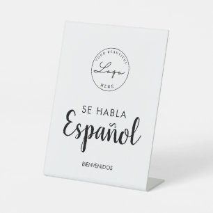 Signe De Table Nous parlons espagnol se habla Español affaires