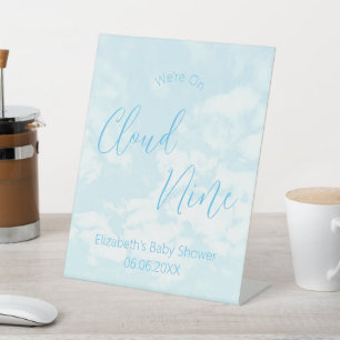 Signe De Table Nous sommes sur le Baby shower Cloud Nine