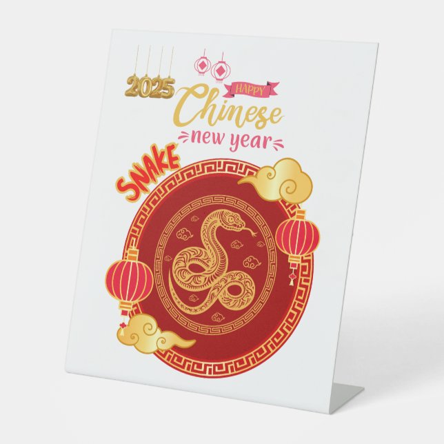 SIGNE DE TABLE NOUVEL AN CHINOIS (Recto)