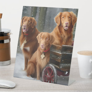 Signe De Table Nouvelle-Écosse Duck Toller Retriever Snowden