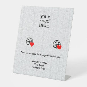 Signe De Table Nouvelle personnalisation Logo Texte Signal Pedest