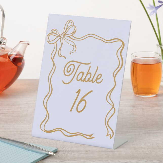 Signe De Table Numéro de table de mariage en acrylique sur socle  (In SItu)