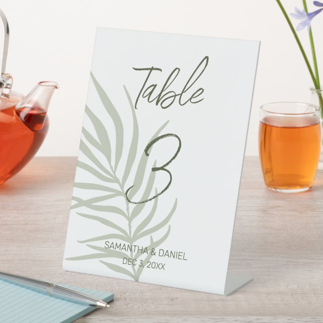 Signe De Table Numéro de table du Mariage Boho (In SItu)