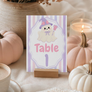 Signe De Table Numéros de table pour Baby Shower de la Petite Sor