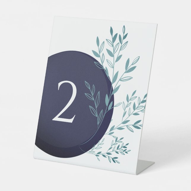 Signe De Table numéros de table pour fête ou mariage (Recto)