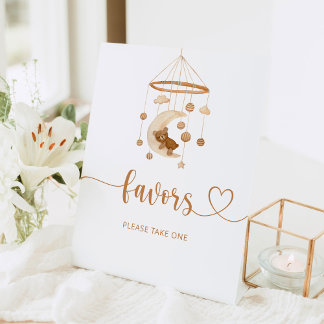 Signe De Table Nursery mobile Favoriser s'il vous plaît prendre u