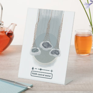 Signe De Table objet_2_compteur de contrôle de pluie