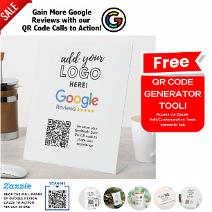 SIGNE DE TABLE OBTENEZ PLUS D'EXAMENS GOOGLE AVEC LES APPELS QR C