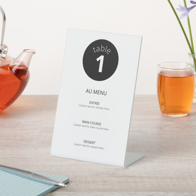Signe De Table officiellement non géré (In SItu)