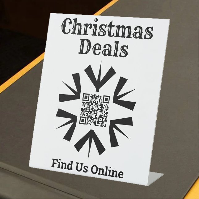 Signe De Table Offres de Noël en ligne avec code QR (Créateur téléchargé)