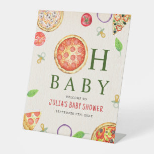 Signe De Table Oh Baby Pizza + Pacificateurs Baby shower Bienvenu
