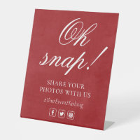 Oh Snap Social Media Chic Modern Mariage Événement