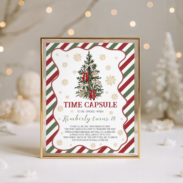 Signe De Table Oh What Fun Christmas Time Capsule Sign (Créateur téléchargé)