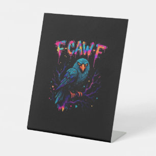 Signe De Table Oiseau drôle Corbeau Corneille Pun Jeu de mots Cit