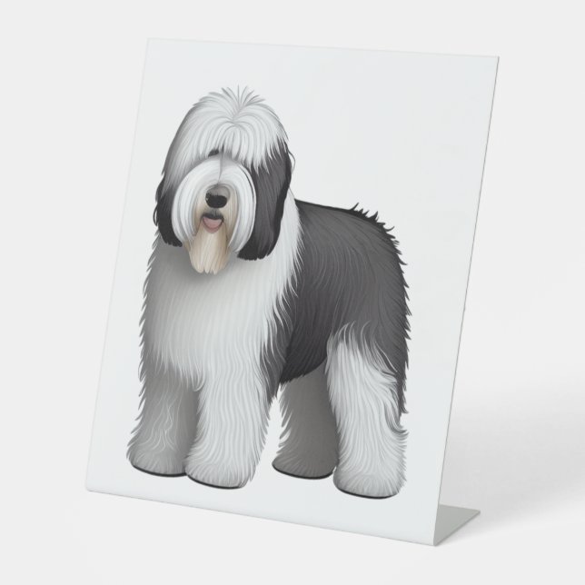 Signe De Table Old English Sheepdog 10 (Recto)