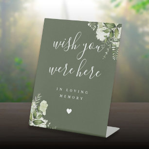 Signe De Table Olive Green Greenery Vous étiez ici en mémoire
